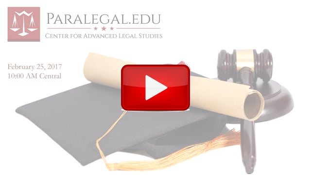 Paralegal Commencement Ceremony Center for Advanced Legal Studies